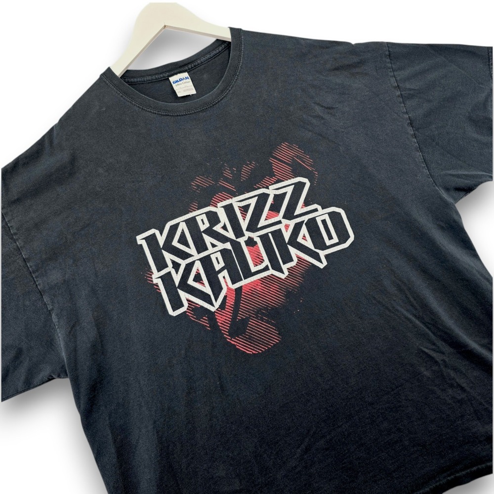 Gildan Krizz Kaliko Strange Music Mens 3XL Black Cotton Graphic T-Shirt Tee